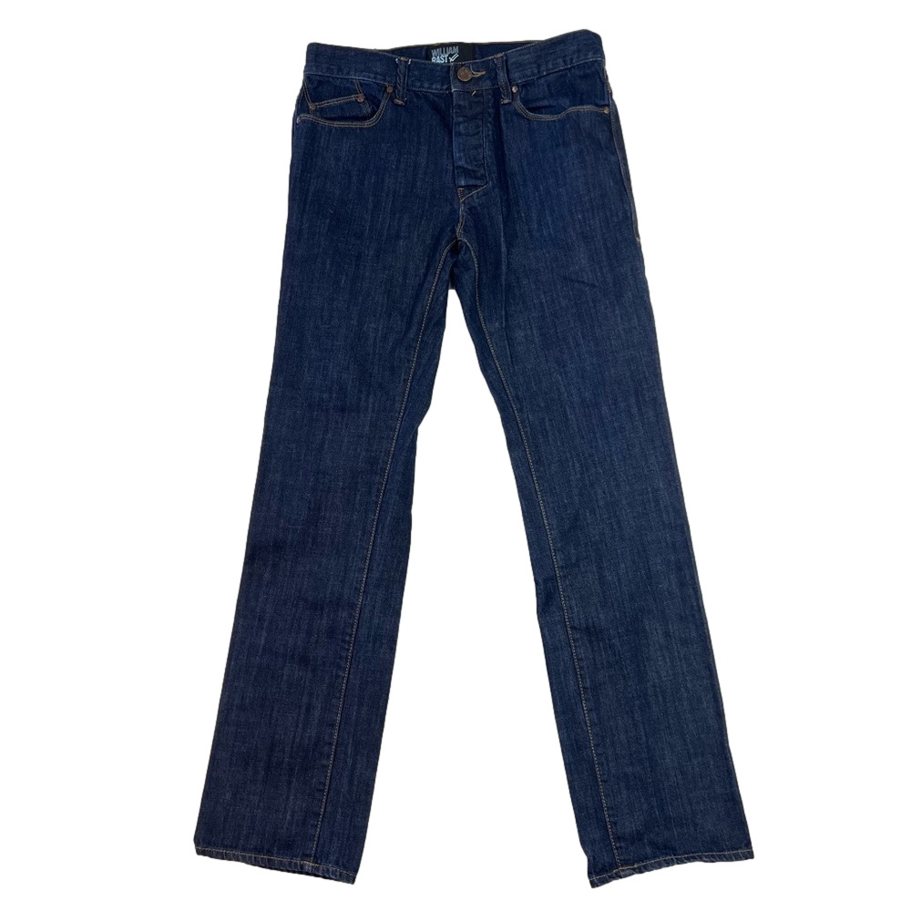 William Rast Straight Leg Jeans Men's Dark Blue Wash Button Fly 32x34